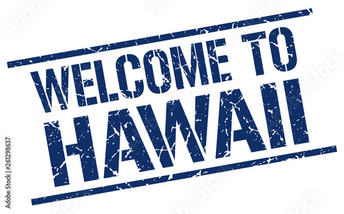 welcome to Hawaii stamp