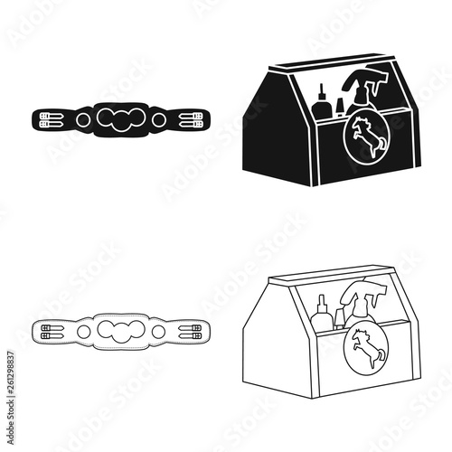 Isolated object of equipment and riding symbol. Collection of equipment and competition vector icon for stock.