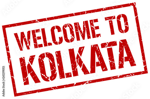 welcome to Kolkata stamp