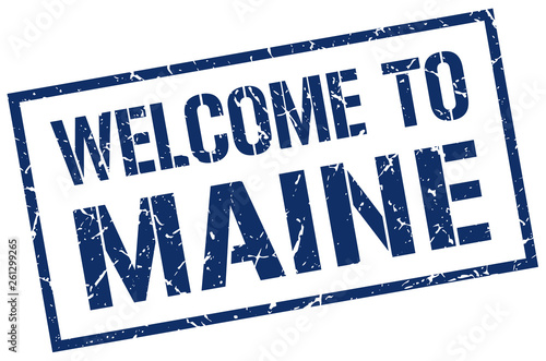 welcome to Maine stamp