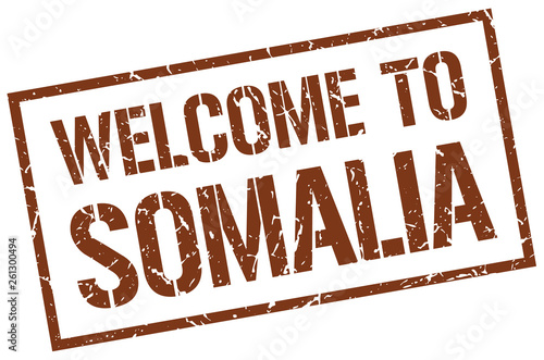 welcome to Somalia stamp