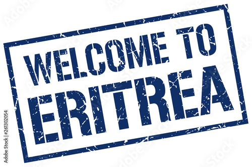 welcome to Eritrea stamp