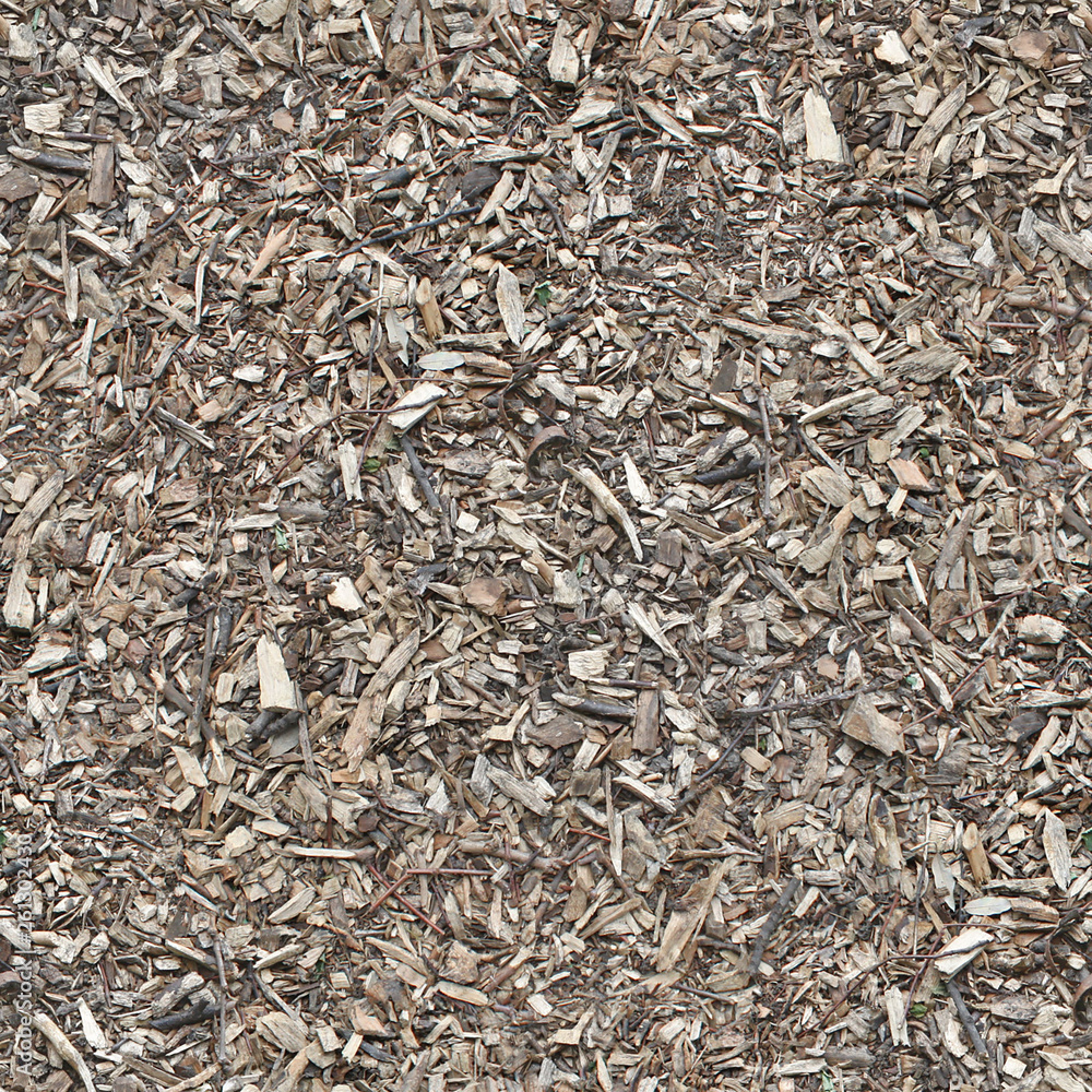 Seamless wood chips ground texture Stock Photo | Adobe Stock