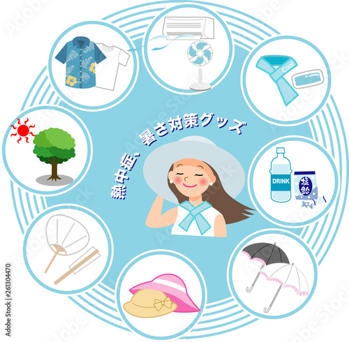 熱中症、暑さ対策グッズ