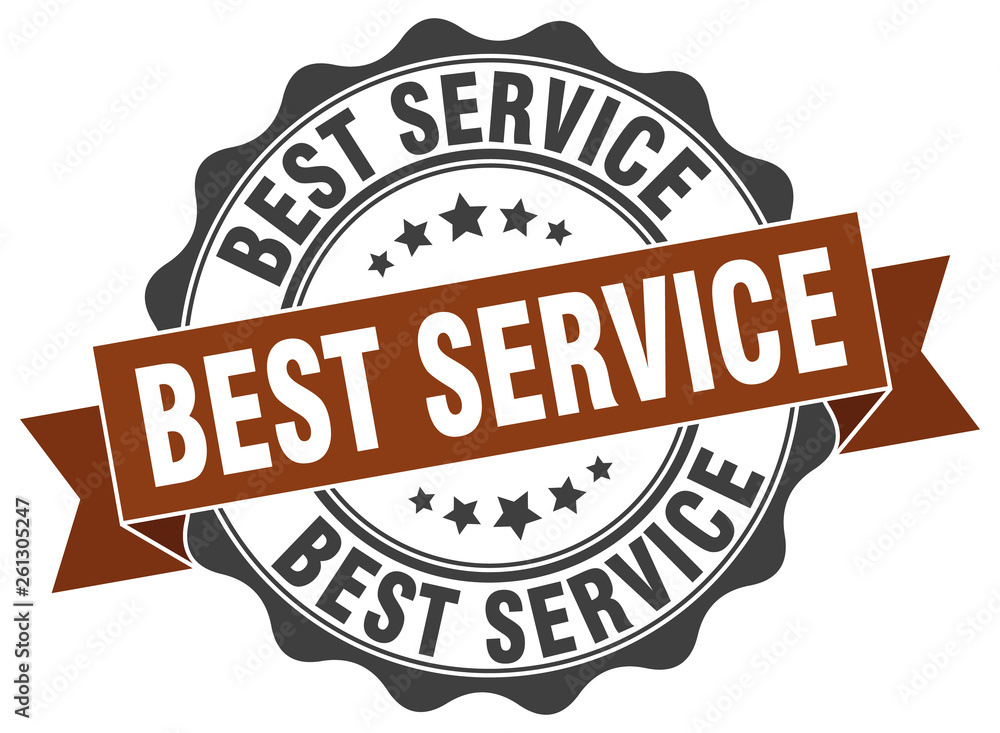 Fototapeta premium best service stamp. sign. seal
