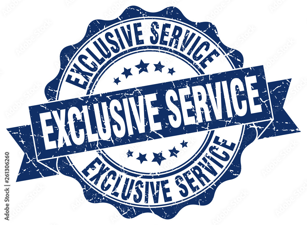 Obraz premium exclusive service stamp. sign. seal