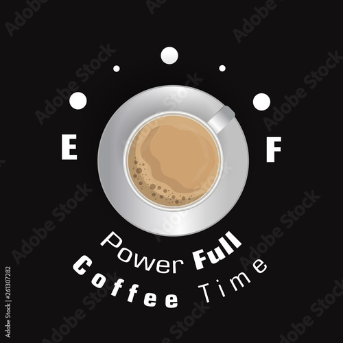 Coffee excellent drink always. Cool design. Colorful illustration