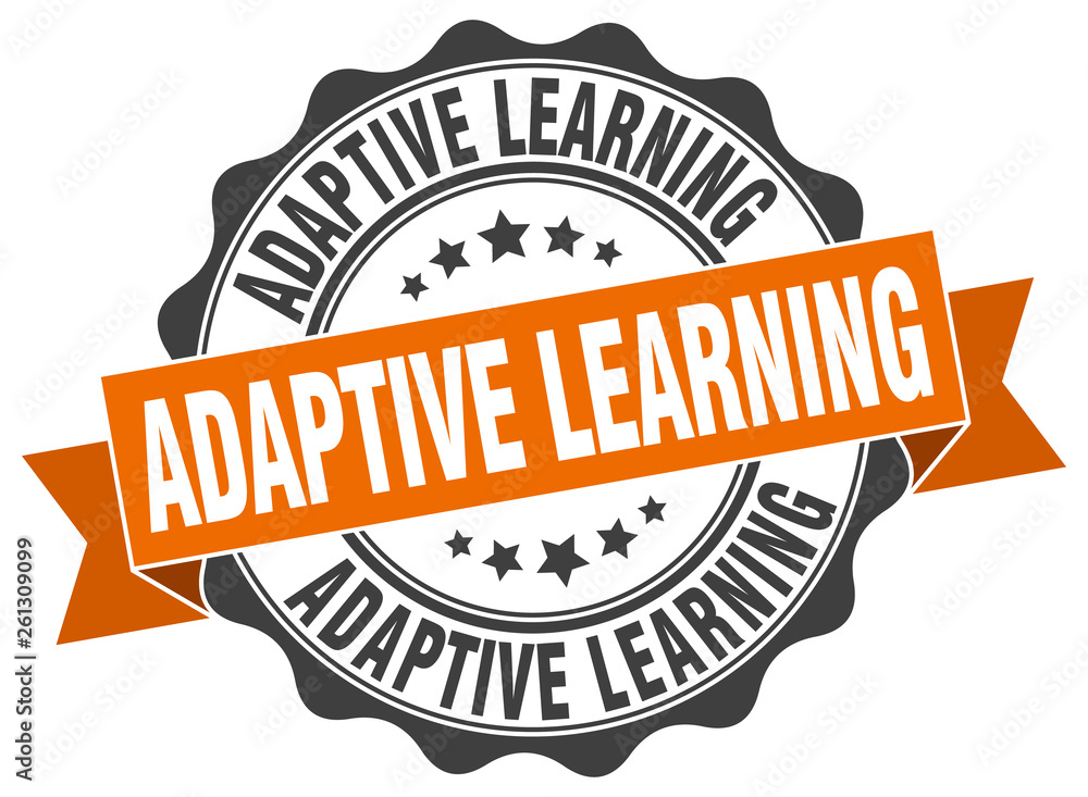 Fototapeta premium adaptive learning stamp. sign. seal