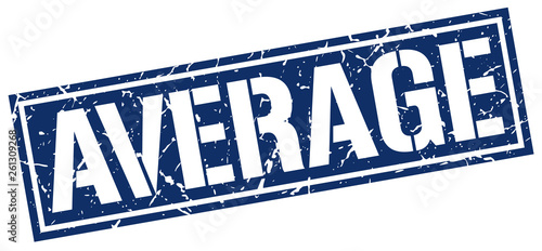 average square grunge stamp