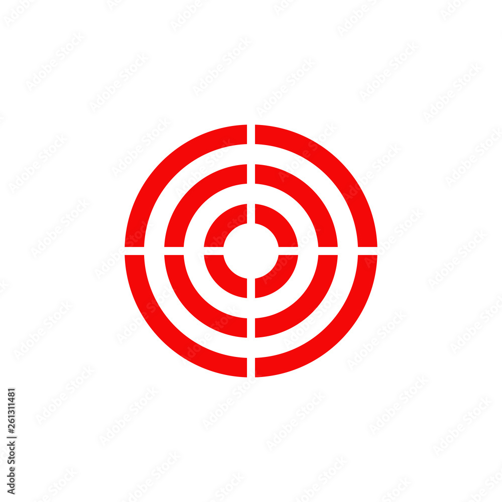 Target icon logo design Target icon logo design