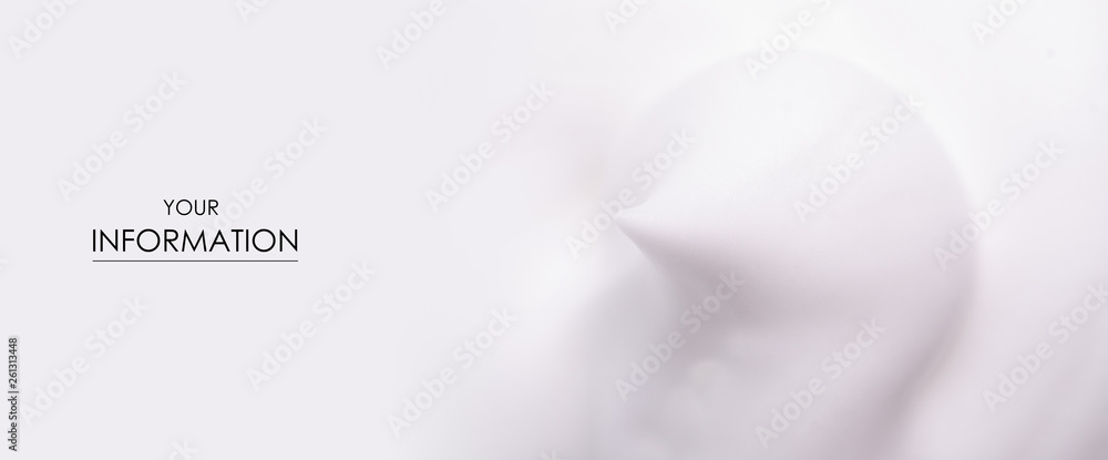 White foam macro clean beauty care texture pattern nature background - obrazy, fototapety, plakaty 