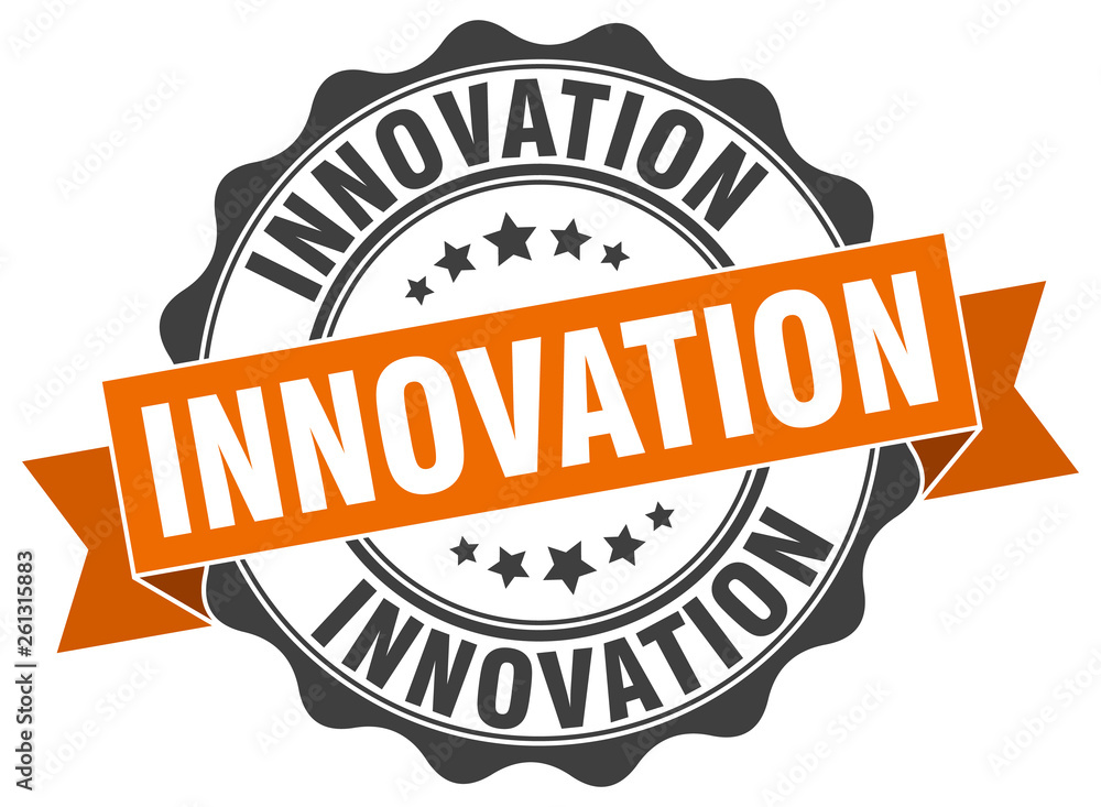 Fototapeta premium innovation stamp. sign. seal