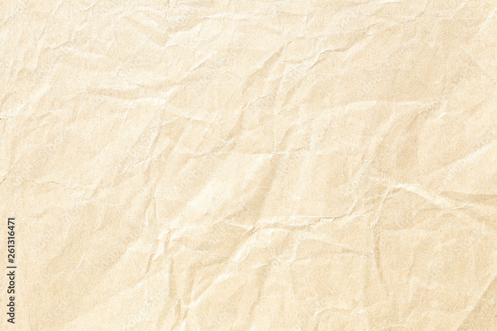 Fototapeta premium crumpled brown background paper texture