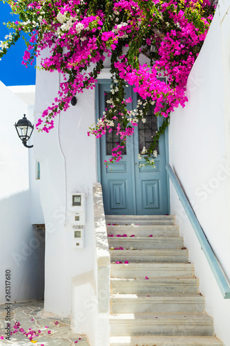 Traditional authentic Greece series - old streets of Naxos island, Cyclades