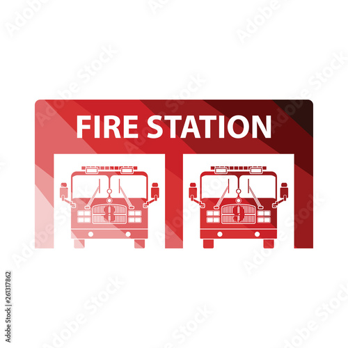Fire station icon