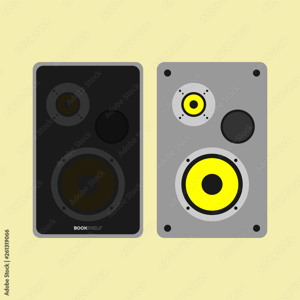 speakers isolated on white background