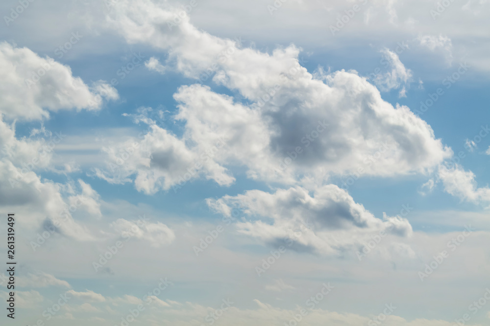 Fototapeta premium blue sky with white clouds, nature background