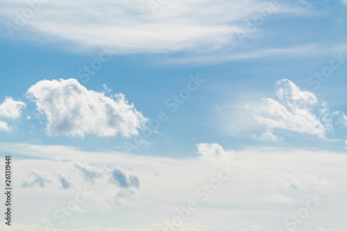 blue sky with white clouds  nature background