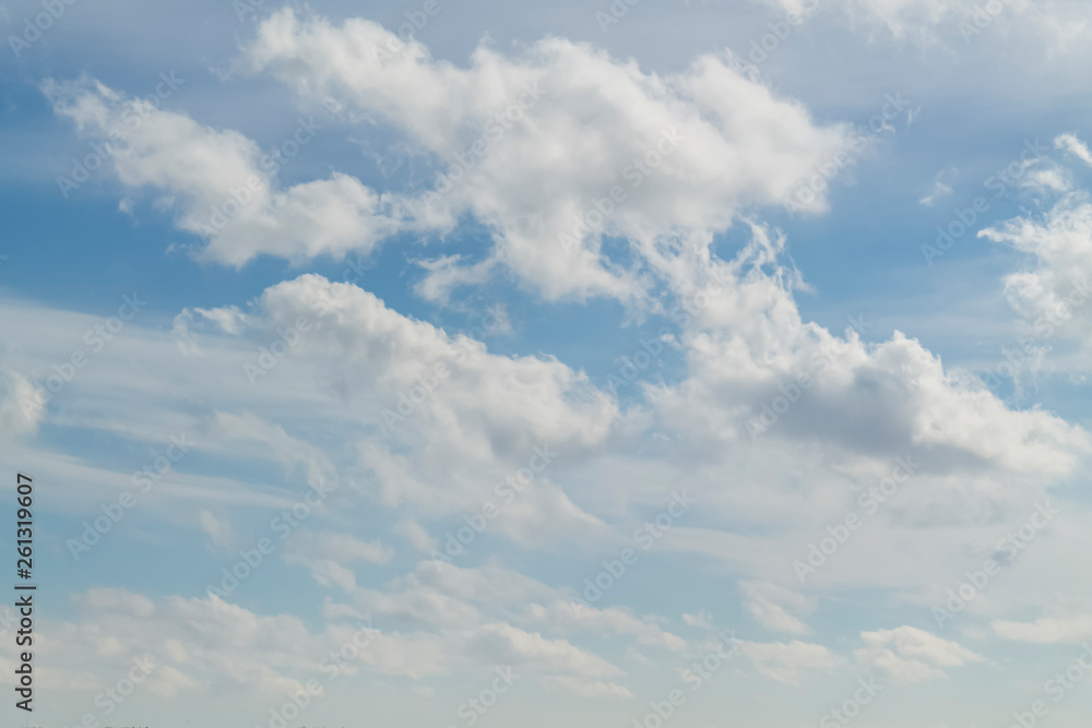blue sky with white clouds, nature background blue sky with white clouds, nature background