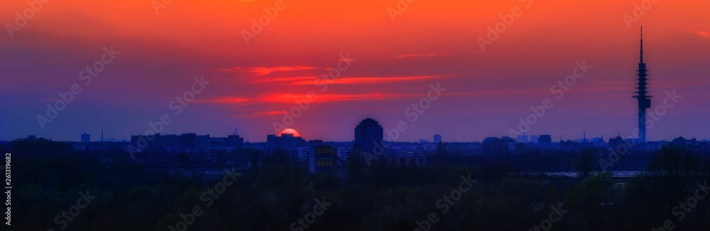 Sunset Panorama Hannover