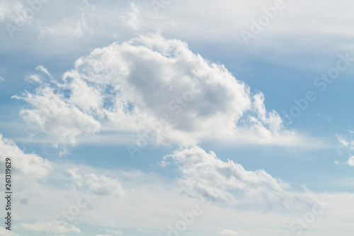 blue sky with white clouds, nature background © Александр Могилевцев