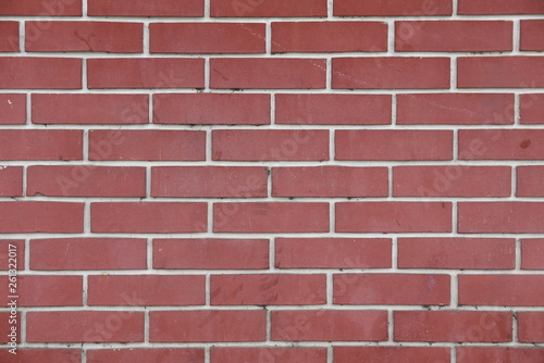 Dark red brick wall