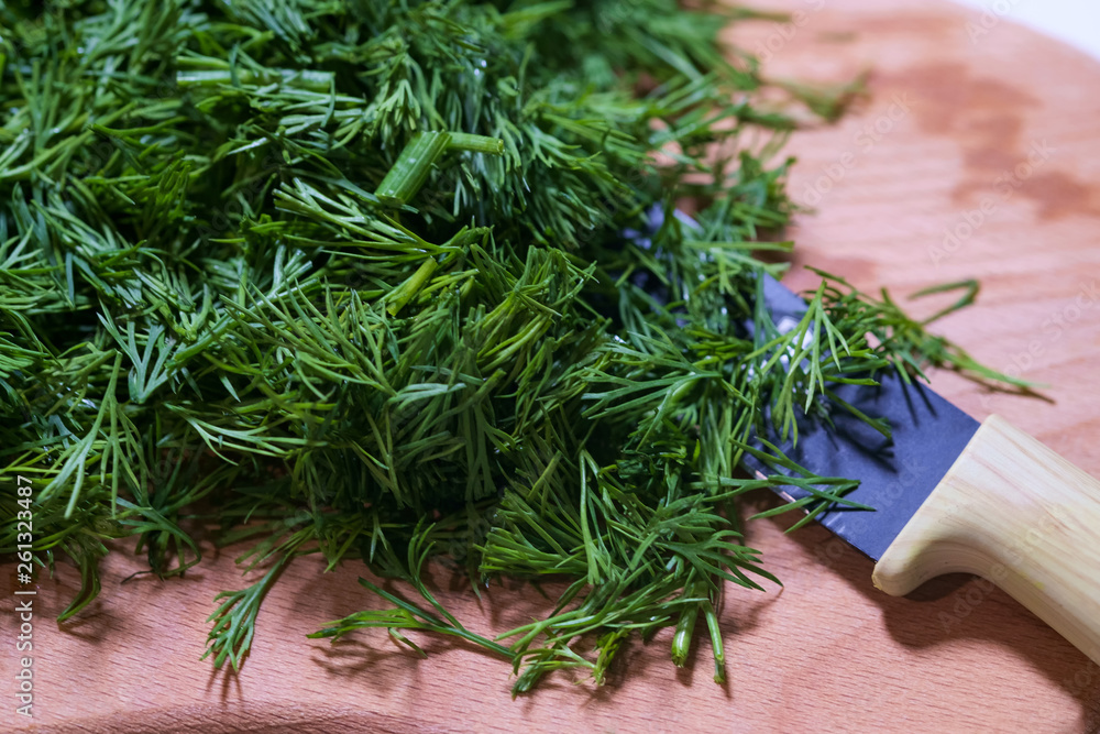 Fresh dill, close up. Dill backgroud