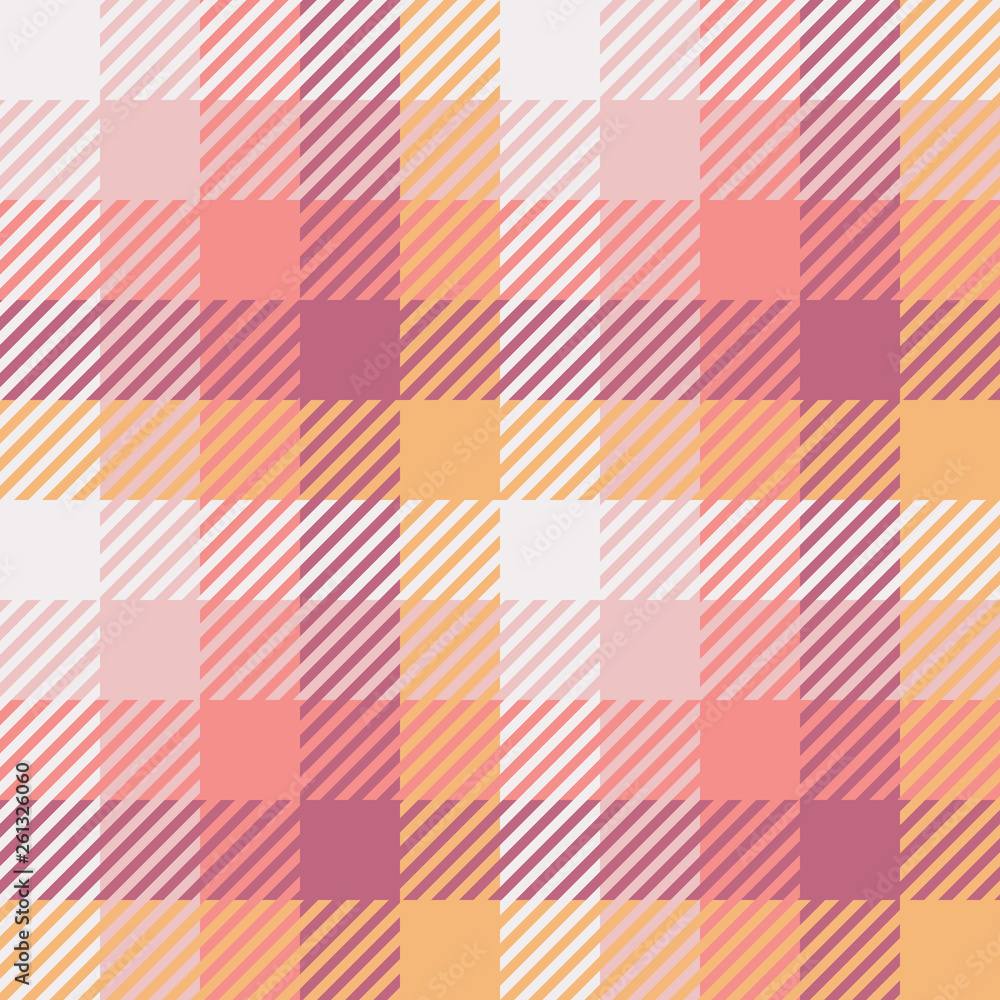 Plaid or tartan vector is background or texture in many color Plaid or tartan vector is background or texture in many color