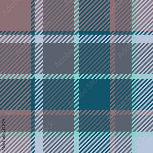 Plaid or tartan vector is background or texture in many color