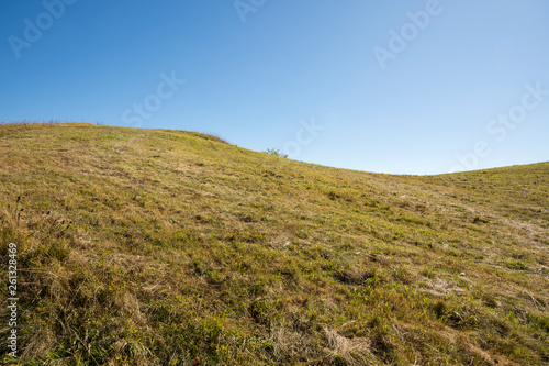 walk on the antola mountain in Italy on a sunny day photo