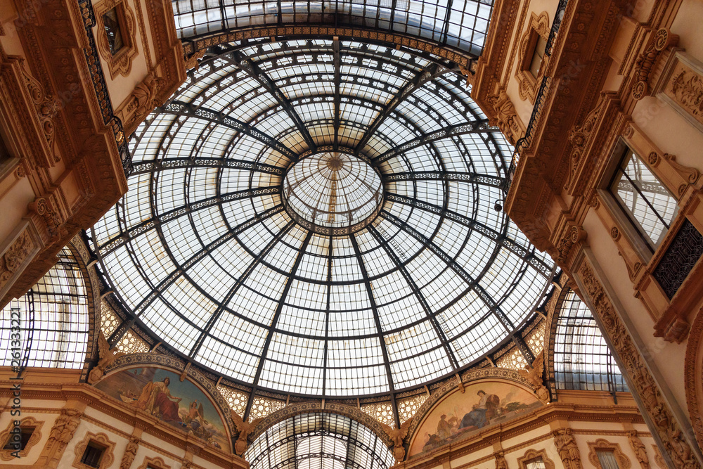 Vittorio Emanuele Gallery in Milan. Italy