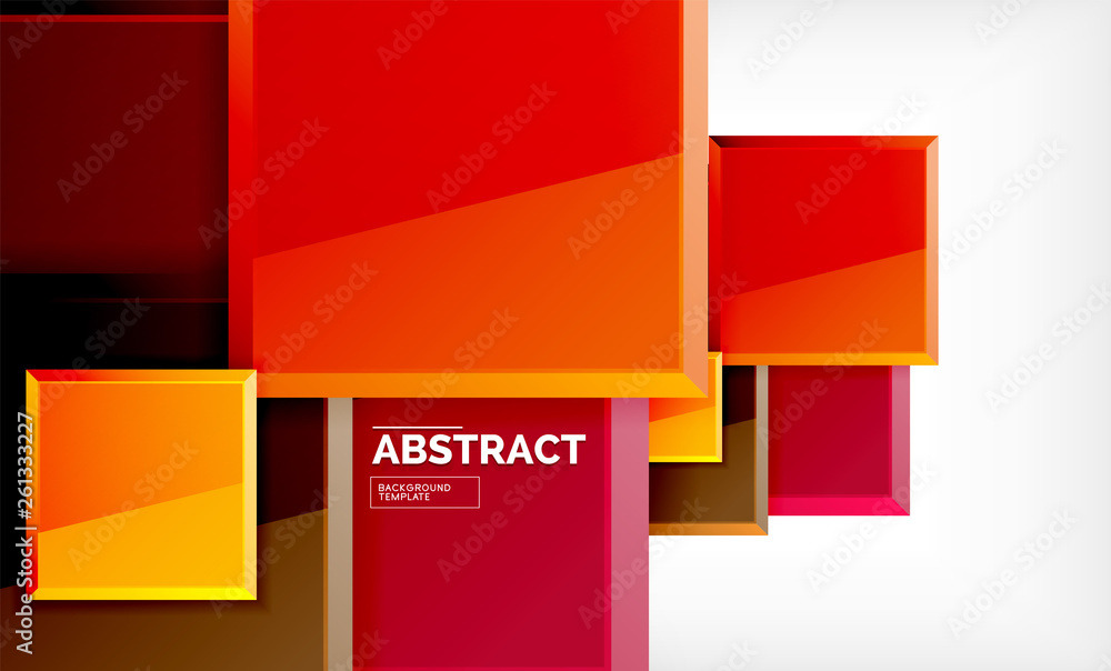 Square abstract background, glossy geometric design Square abstract background, glossy geometric design