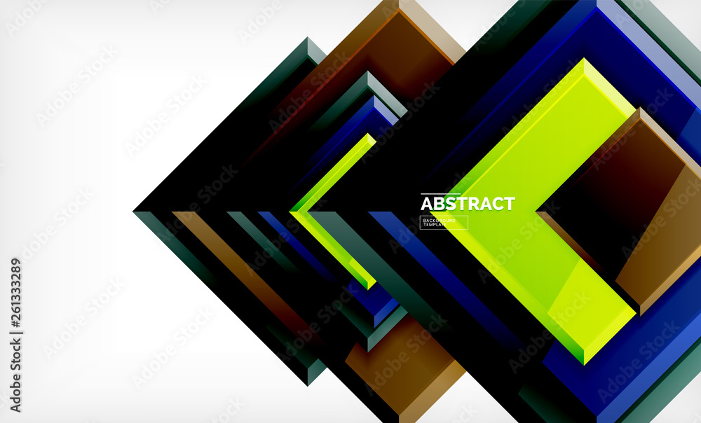 Geometric abstract background, modern square design Geometric abstract background, modern square design
