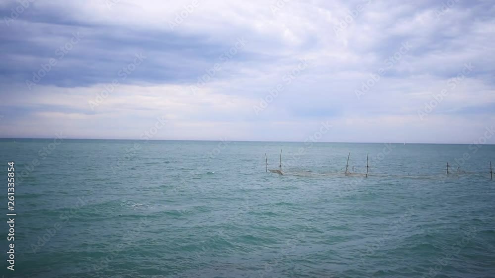 Russia, Black Sea before Storm, Clouds over the Black Sea in Sochi, Adler Russia, Black Sea before Storm, Clouds over the Black Sea in Sochi, Adler