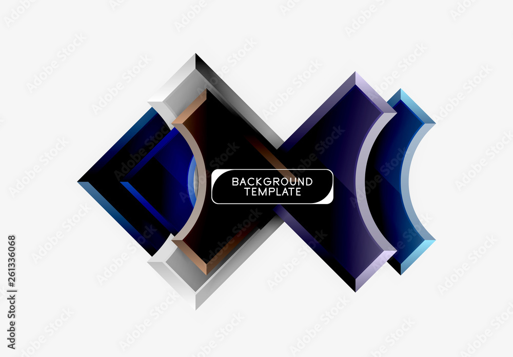 3d futuristic shapes vector abstract background made of glossy pieces with light effects 3d futuristic shapes vector abstract background made of glossy pieces with light effects