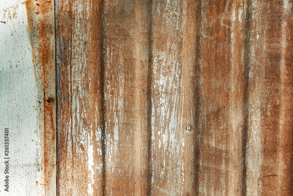 Old paint on rusty wall