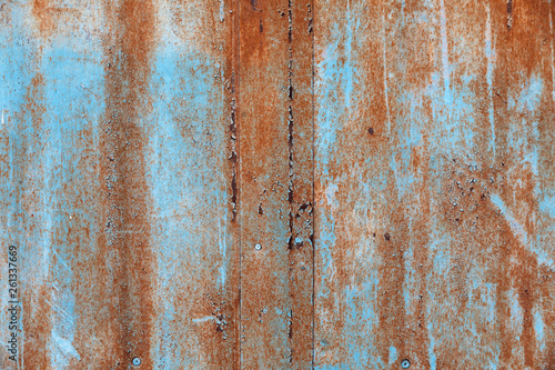 Old paint on rusty wall