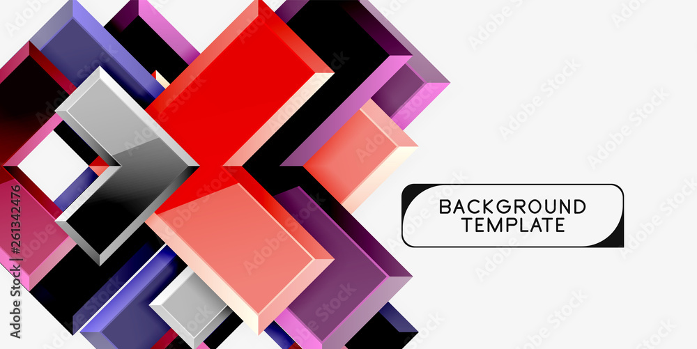 Glossy arrows geometric background Glossy arrows geometric background