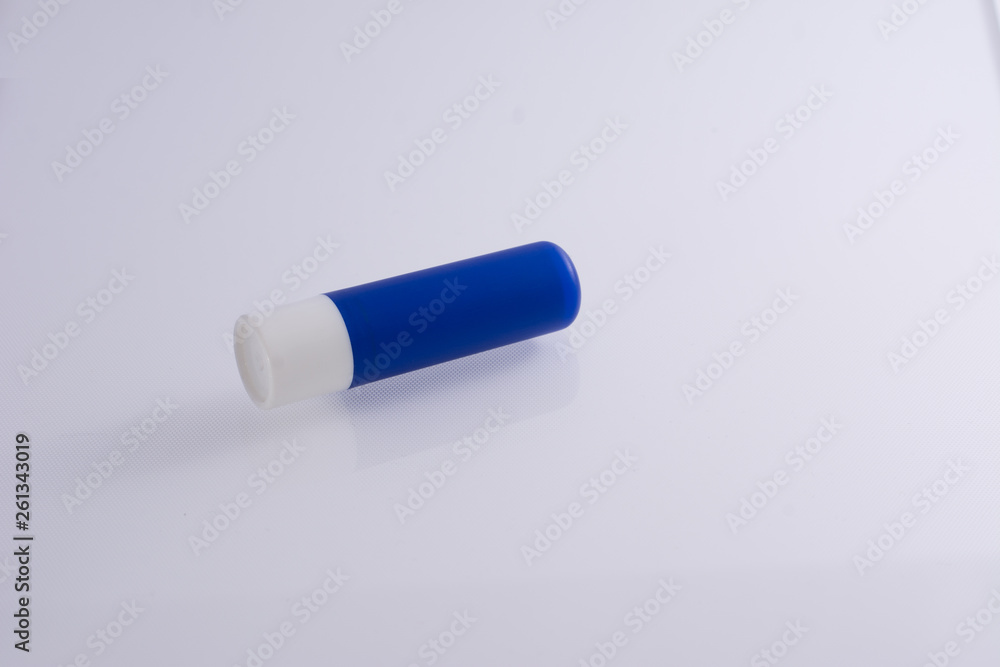 chat stick blue tube isolated on white background chat stick blue tube isolated on white background