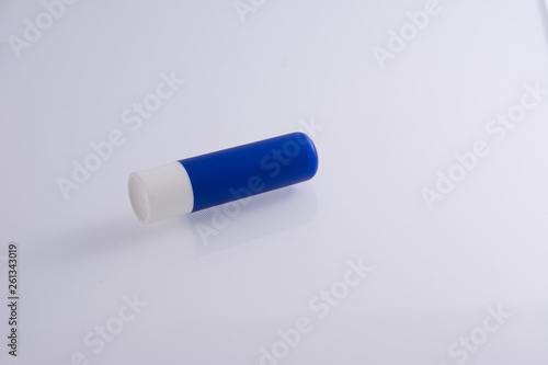 chat stick blue tube isolated on white background