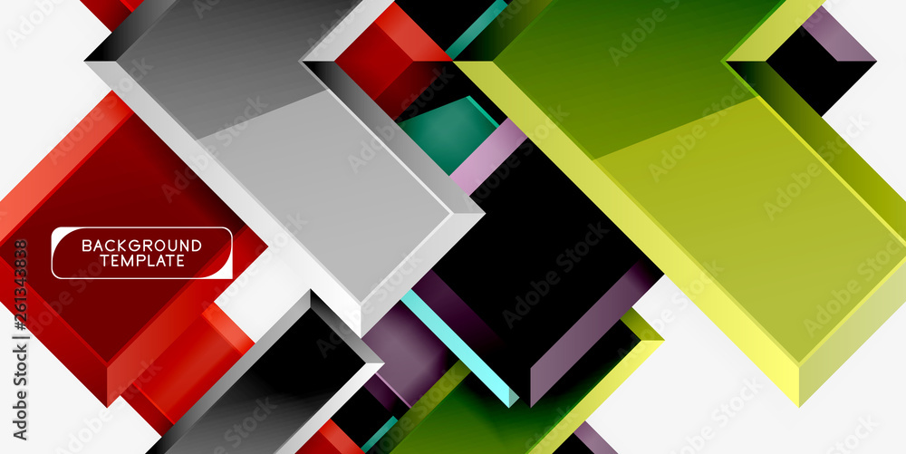 Glossy arrows geometric background Glossy arrows geometric background