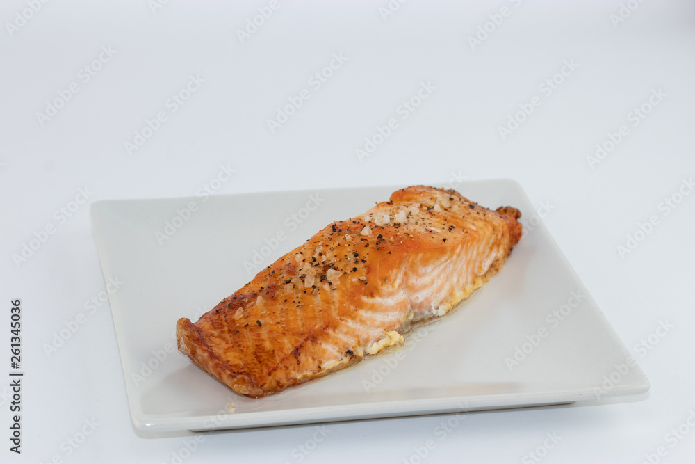 Trancio di Salmone cotto al forno Trancio di Salmone cotto al forno