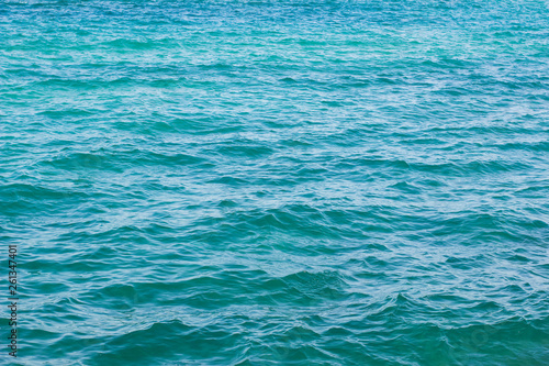 tropic sea blue water surface with small waves natural background 