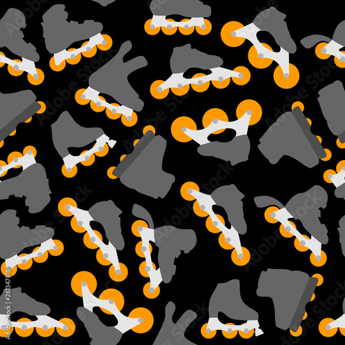 Inline roller blade seamless pattern