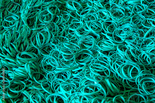 Rubber Band Pile Teal