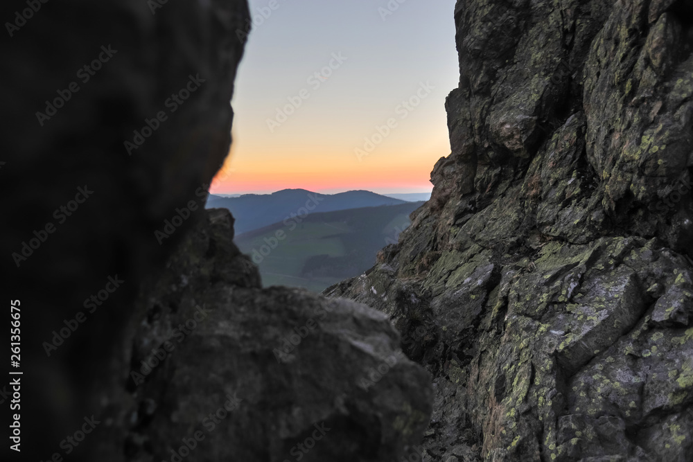 a stony hill in the evening a stony hill in the evening
