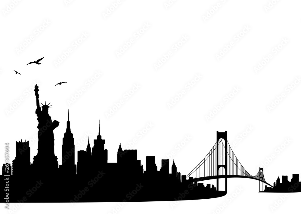 New York Vector City Skyline 