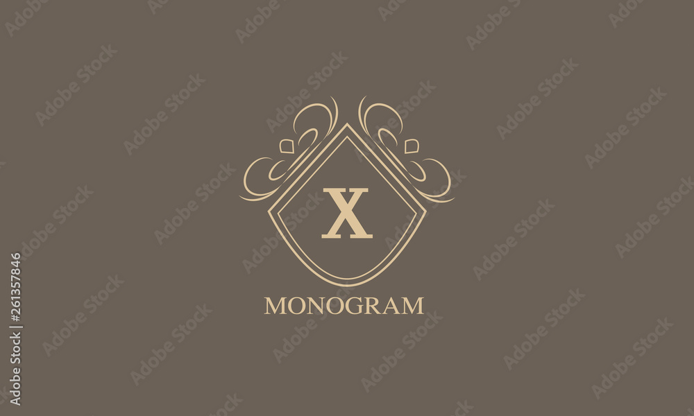 An elegant monogram with a letter. Stylish logo design menu, labels, restaurant, hotel, heraldry, jewelry, boutique. Vector illustration. An elegant monogram with a letter. Stylish logo design menu, labels, restaurant, hotel, heraldry, jewelry, boutique. Vector illustration.