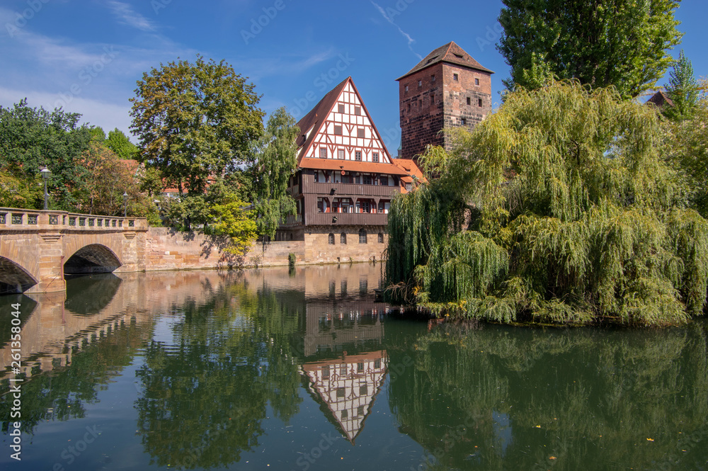 Weinstadel and Maxbrucke one of the most picturesque part of Nuremberg Weinstadel and Maxbrucke one of the most picturesque part of Nuremberg