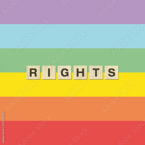 Tolerance and peace raimbow flag.